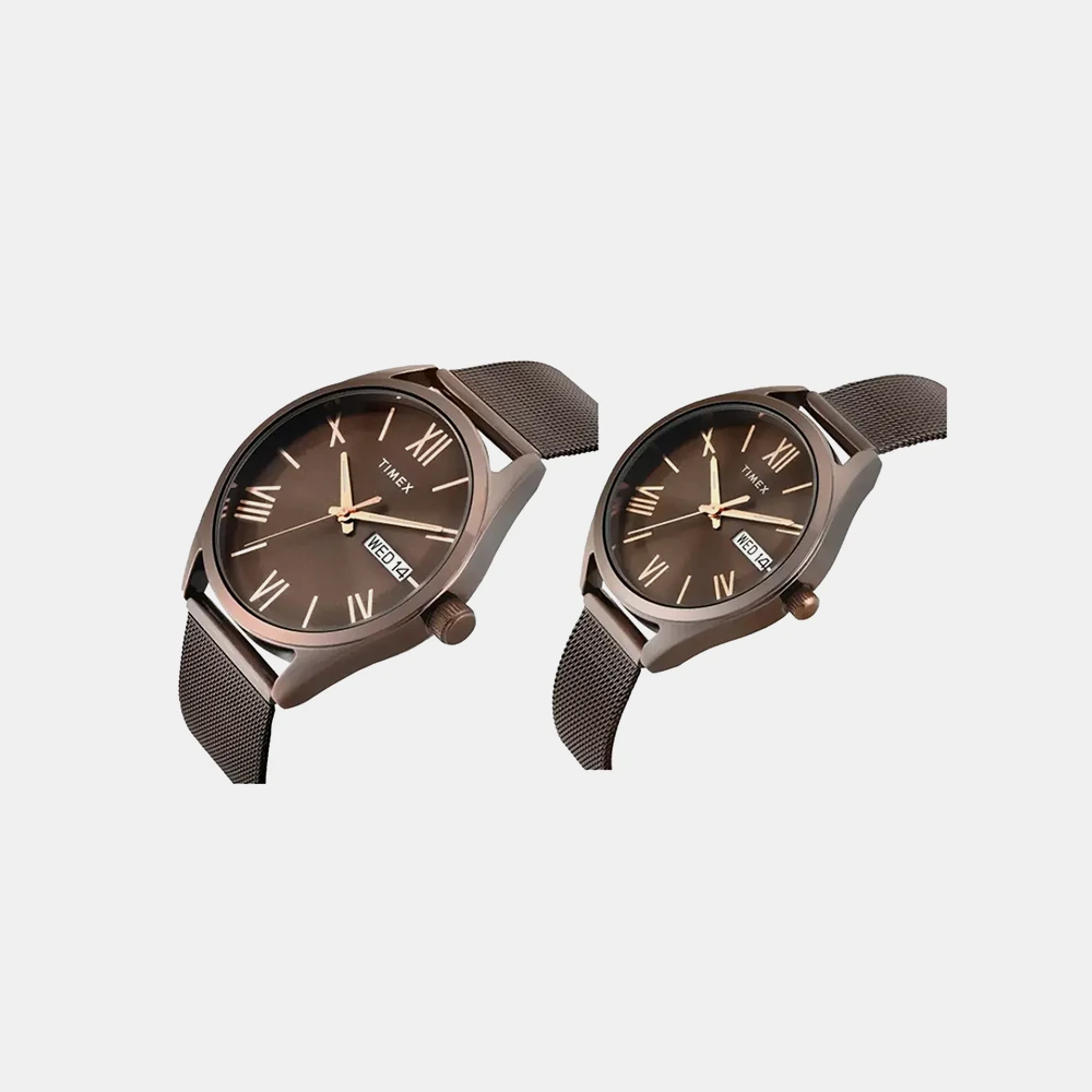 https://watchpalace.in/product/trendline-couple-quartz-dial-analog-stainless-steel-watch-tw00pr353/ Trendline Couple Quartz Dial Analog Stainless Steel Watch- TW00PR353 - Image 5
