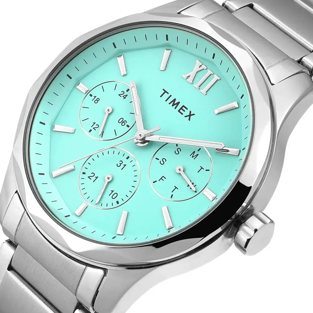 https://watchpalace.in/product/trendline-women-quartz-mother-of-pearl-dial-analog-brass-watch-twel27201/ Signio Men Quartz Dial Multi-Function Stainless Steel Watch -TW0TG7639 - Image 4