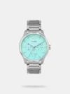 https://watchpalace.in/product/timex-trendline-round-41mm-blue-dial-analog-men-watch-tweg25515/ The Timex Trendline TWEG25515 is a versatile men's analog watch featuring a striking 41mm blue dial, a sleek black brass case, and a classic brown leather strap. It offers a clean, minimalist design that seamlessly transitions from everyday casual wear to formal office settings.