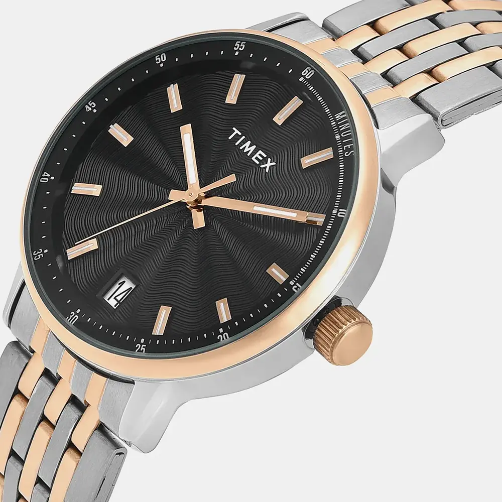 https://watchpalace.in/product/trendline-men-quartz-black-dial-analog-stainless-steel-watch-tweg25411/ Trendline Men Quartz Black Dial Analog Stainless Steel Watch -TWEG25411 - Image 3