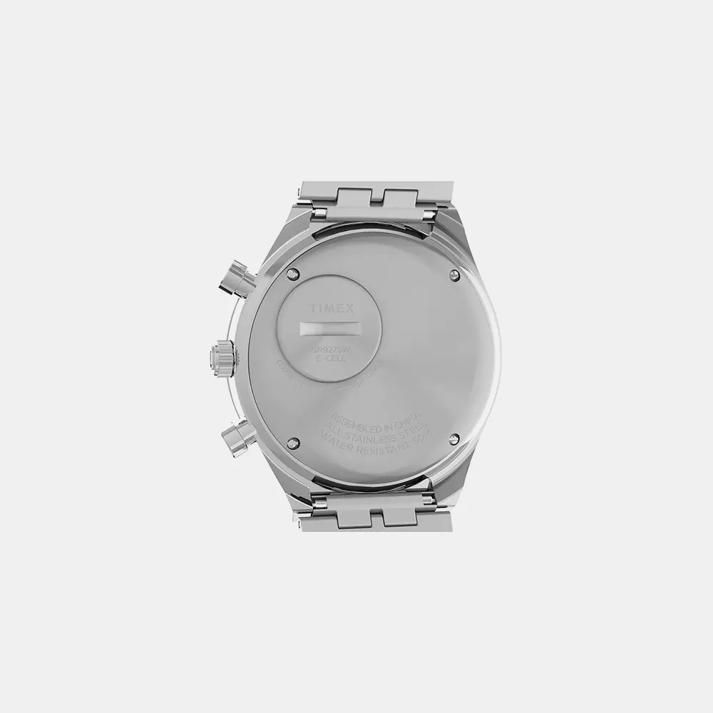 https://watchpalace.in/product/q-timex-men-quartz-dial-chronograph-stainless-steel-watch-tweg26402/ Q Timex Men Quartz Dial Chronograph Stainless Steel Watch -TWEG26402 - Image 2