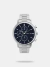 https://watchpalace.in/product/chicago-men-quartz-dial-chronograph-leather-watch-tweg26904/ Inspired by the character-rich architectural and cultural language of Chicago, from its modern skyscrapers to its historic cityscape, our Chicago Chronograph collection is both strong and refined. The intricate textures of the blue dial and sub-dials with gold-tone accents, substantial applied indices and brown natural leather strap wear well everywhere.