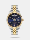 https://watchpalace.in/product/legacy-men-quartz-dial-analog-leather-watch-tweg27105/ Discover Timex watch for men, featuring a blue dial, a brown strap made of leather in a round case. Built with stainless steel body to balance clarity and durability. Dimensions include 41 mm dial size, 11 - 20 mm strap width, 10 - 14 mm profile for comfortable wear. Key features: quartz movement, analog display, 5 atm water resistance. A secure pin buckle ensures a dependable fit.