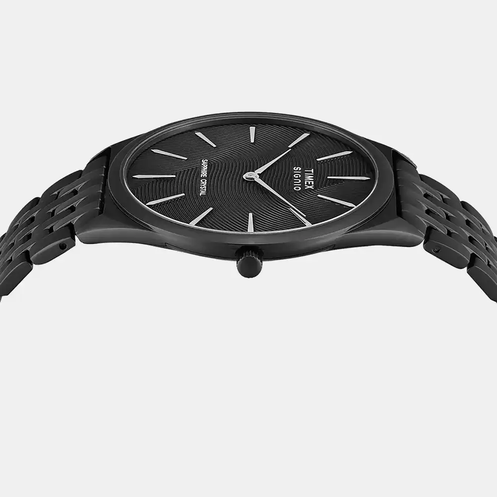 https://watchpalace.in/product/signio-men-quartz-black-dial-analog-stainless-steel-watch-tweg34201/ Signio Men Quartz Black Dial Analog Stainless Steel Watch -TWEG34201 - Image 3