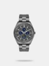 https://watchpalace.in/product/vector-men-quartz-dial-chronograph-stainless-steel-watch-tweg30902/ Discover Timex watch for men, featuring a green dial, a silver strap made of stainless steel in a square case. Built with stainless steel body to balance clarity and durability. Dimensions include 46.2 mm dial size, 21 - 30 mm strap width, 6 - 9 mm profile for comfortable wear. Key features: quartz movement, chronograph display, 5 atm water resistance. A secure foldover clasp ensures a dependable fit.