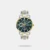 Discover Timex watch for men, featuring a blue dial, a dual tone strap made of stainless steel in a round case. Built with mineral and brass body to balance clarity and durability. Dimensions include 44 mm dial size, 21 - 30 mm strap width, 6 - 9 mm profile for comfortable wear. Key features: quartz movement, multi-function display, 3 atm water resistance. A secure foldover clasp ensures a dependable fit.