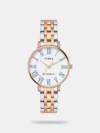 https://watchpalace.in/product/timex-signio-round-42mm-brown-dial-analog-men-watch-tweg34502/ The Timex Signio TWEG34502 is a premium men's analog watch featuring a 42mm round black stainless steel case, a rich brown dial, and a matching black metal bracelet. It uses a reliable quartz movement, features scratch-resistant mineral glass, and offers 50m water resistance, making it a perfect modern accessory for both smart-casual and formal wear.