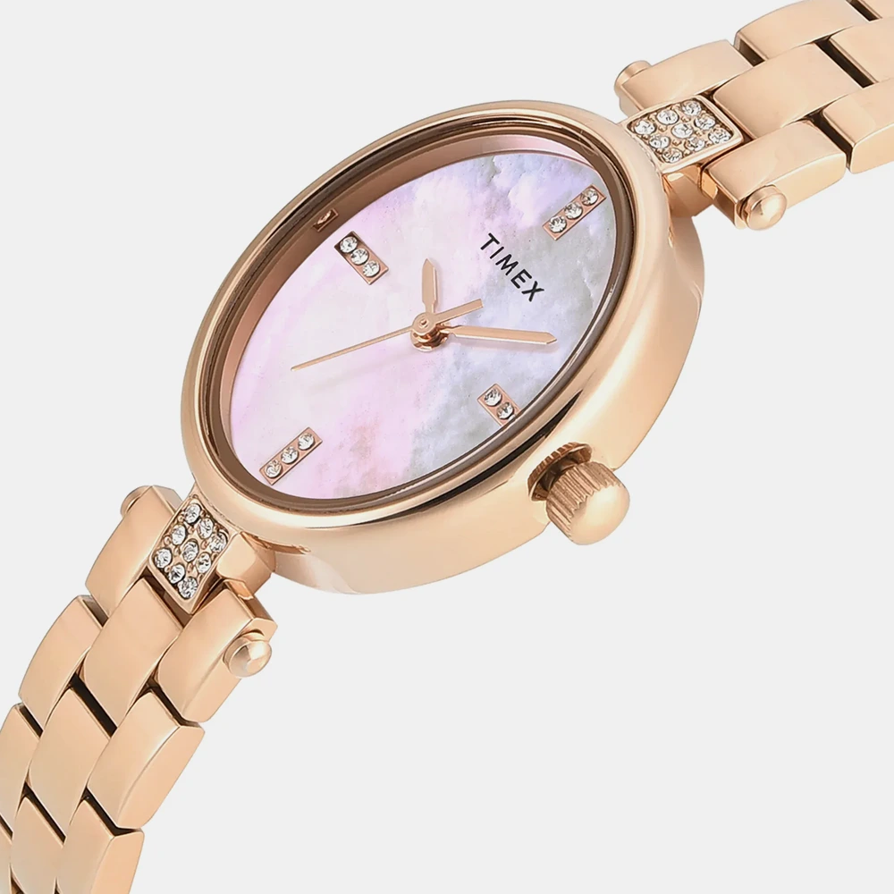 https://watchpalace.in/product/timex-oval-23mm-white-dial-analog-women-watch-twel27200/ Timex Oval 23mm White Dial Analog Women Watch -TWEL27200 - Image 5