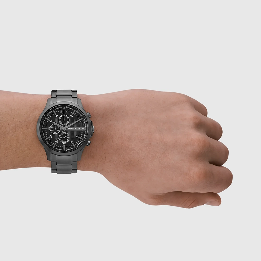 https://watchpalace.in/product/hampton-men-quartz-black-dial-chronograph-stainless-steel-watch-ax2454/ Hampton Men Quartz Black Dial Chronograph Stainless Steel Watch AX2454 - Image 4
