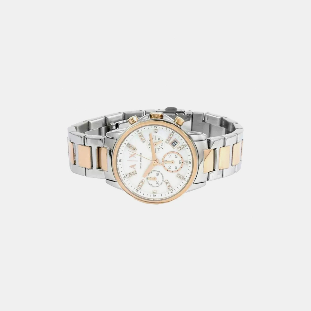 https://watchpalace.in/product/lady-banks-women-quartz-white-dial-chronograph-stainless-steel-watch-ax4331/ Lady Banks Women Quartz White Dial Chronograph Stainless Steel Watch AX4331 - Image 3