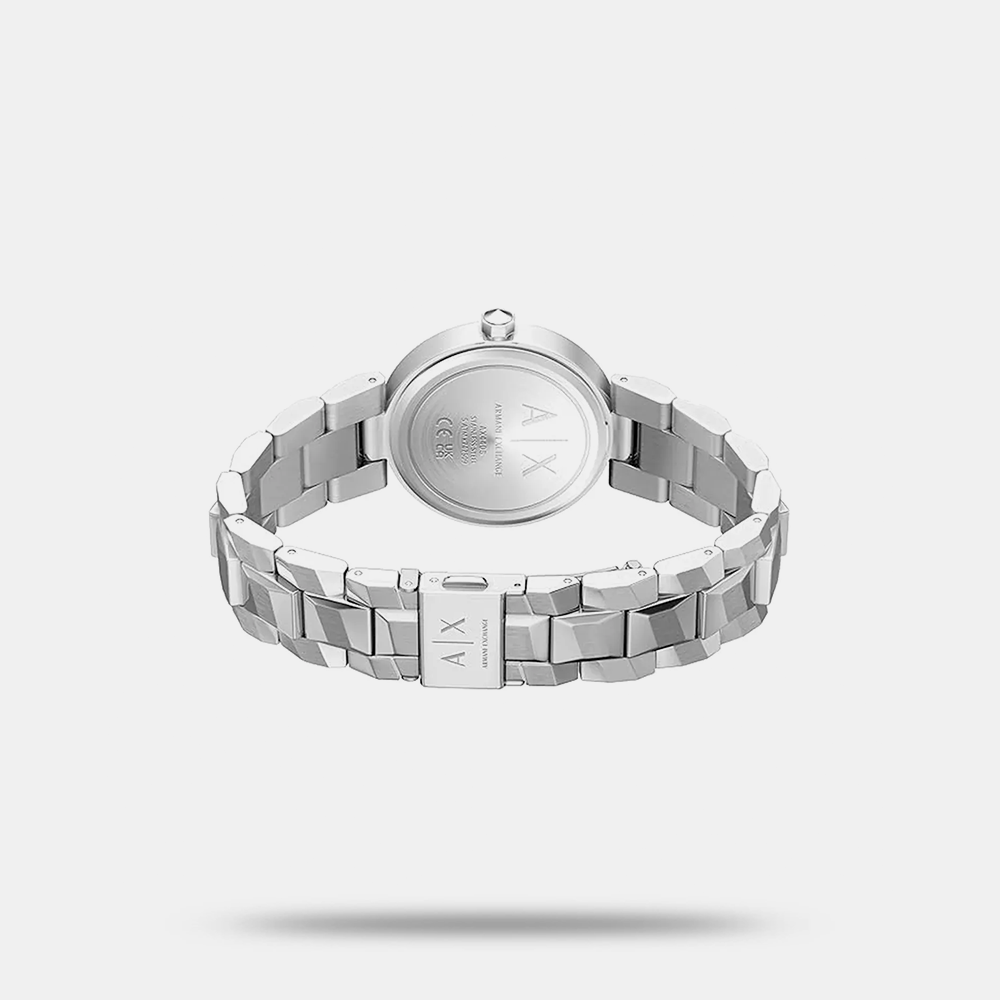 https://watchpalace.in/product/women-quartz-silver-dial-analog-stainless-steel-watch-ax4405/ Women Quartz Silver Dial Analog Stainless Steel Watch AX4405 - Image 3
