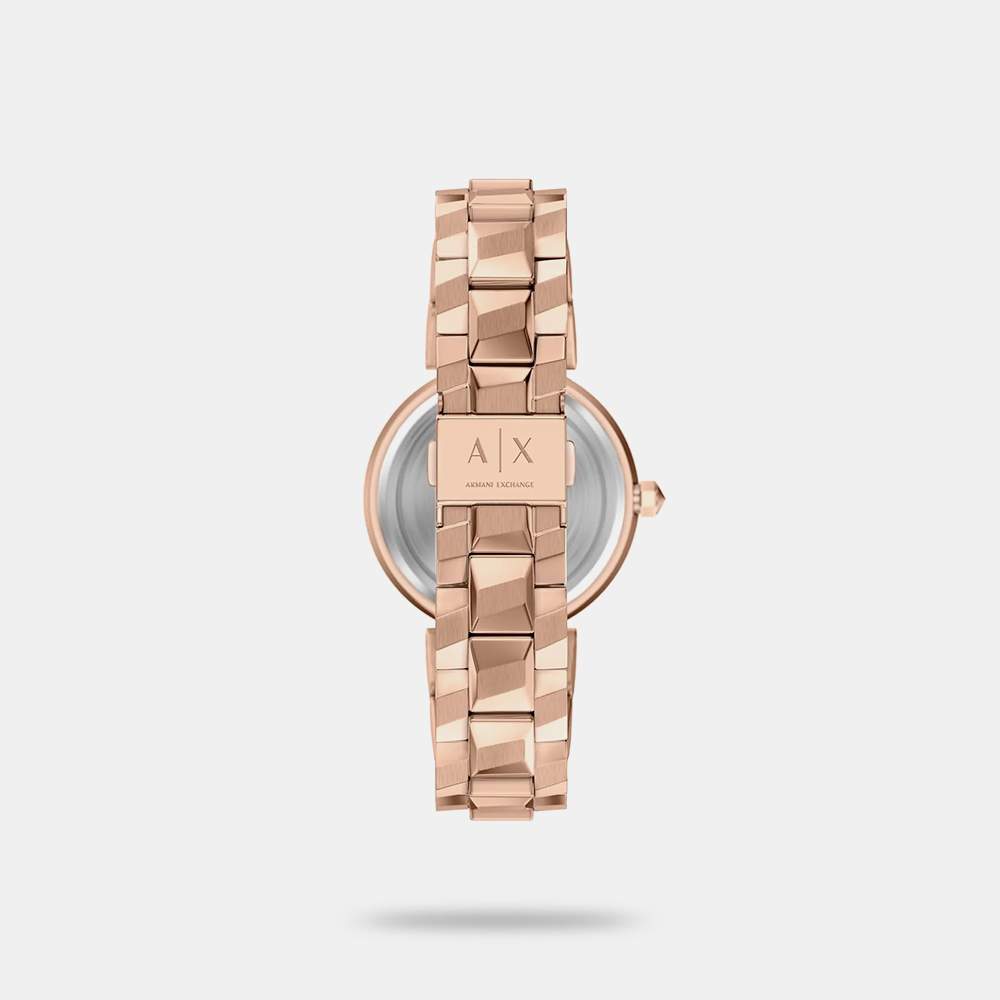 https://watchpalace.in/product/women-quartz-rose-gold-dial-analog-stainless-steel-watch-ax4408/ Women Quartz Rose Gold Dial Analog Stainless Steel Watch AX4408 - Image 2