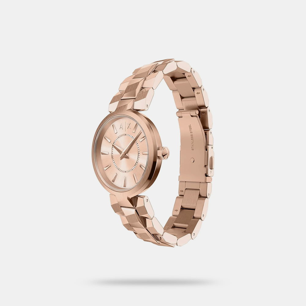 https://watchpalace.in/product/women-quartz-rose-gold-dial-analog-stainless-steel-watch-ax4408/ Women Quartz Rose Gold Dial Analog Stainless Steel Watch AX4408 - Image 4