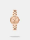 https://watchpalace.in/product/women-quartz-white-dial-analog-stainless-steel-watch-ax5810/ Elevate your wrist game with the striking Armani Exchange Faye. This contemporary timepiece features a modern 27mm rectangular stainless steel case and a minimalist silver sunray dial. Finished with a versatile silver and rose gold two-tone link bracelet, it delivers the perfect balance of geometric edge and classic elegance for any outfit.