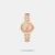 Elevate your wrist game with the striking Armani Exchange Faye. This contemporary timepiece features a modern 27mm rectangular stainless steel case and a minimalist silver sunray dial. Finished with a versatile silver and rose gold two-tone link bracelet, it delivers the perfect balance of geometric edge and classic elegance for any outfit.
