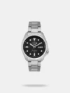The Fastrack Tick Tock (3287KM07) is a bold, casual men's watch featuring a multi-layered black dial with rose-gold accents, a durable brass case, and a distinctive brown stainless steel strap. It offers high functionality with three multifunction subdials (day, date, 24-hour time) and 50-metre water resistance, making it a stylish and reliable choice for daily wear.
