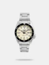 https://watchpalace.in/product/5-sports-men-automatic-cream-dial-analog-stainless-steel-watch-srpk31k1/ For over 50 years, Seiko 5 Sports has delivered consistently high levels of reliability, durability, performance and value that have endeared it to lovers of mechanical watches worldwide. Today, with the creation of a new design and a broad new collection, this much loved timepiece is re-born. Welcome to the new Seiko 5 Sports, a collection with all the same values but a fresh new look.