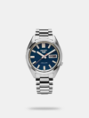 The Seiko 5 Sports "SKX Redux" (SRPL85K1) is a robust 42.5mm automatic men's sports watch that modernises the iconic 1990s SKX diver design. It features a striking Kuro Black sunray dial, high-visibility LumiBrite markers, and a glossy unidirectional rotating bezel. Powered by the reliable Calibre 4R36 movement with a 41-hour power reserve, it includes a day-date complication and a transparent exhibition case back. Crafted from durable stainless steel with a curved Hardlex crystal, this timepiece offers 100-metre water resistance and a newly designed, comfortable five-row steel bracelet—making it the perfect blend of heritage style and everyday functionality.