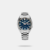 The Seiko 5 Sports SRPK87K1 is a compact, vintage-inspired automatic watch that reimagines a classic 1970s silhouette. It features a striking "rinse blue" sunray dial, a retro orange seconds hand, and a highly wearable 37.4mm stainless steel case.