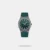 The Tornado Spectra (T22002-XSGG) is a sporty, minimalist men's analog watch featuring a vibrant, textured green dial housed in a 40mm gunmetal stainless steel case. Engineered with a reliable Japanese quartz movement, it includes a matching green silicone strap with a secure tang buckle and a highly scratch-resistant sapphire-coated glass crystal. Designed for daily active wear, this contemporary timepiece offers a dedicated date display window and exceptional 10 ATM (100-meter) water resistance.