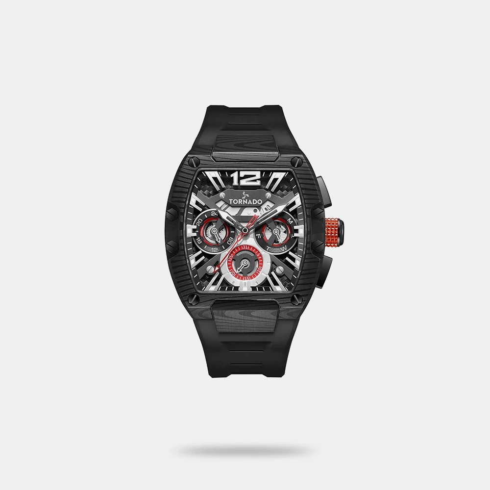 https://watchpalace.in/product/men-analogue-wrist-watch-t23105l-bfbb/ Tornado Xenith Men's Multifunction Black Dial Watch - T23105L-BFBB
