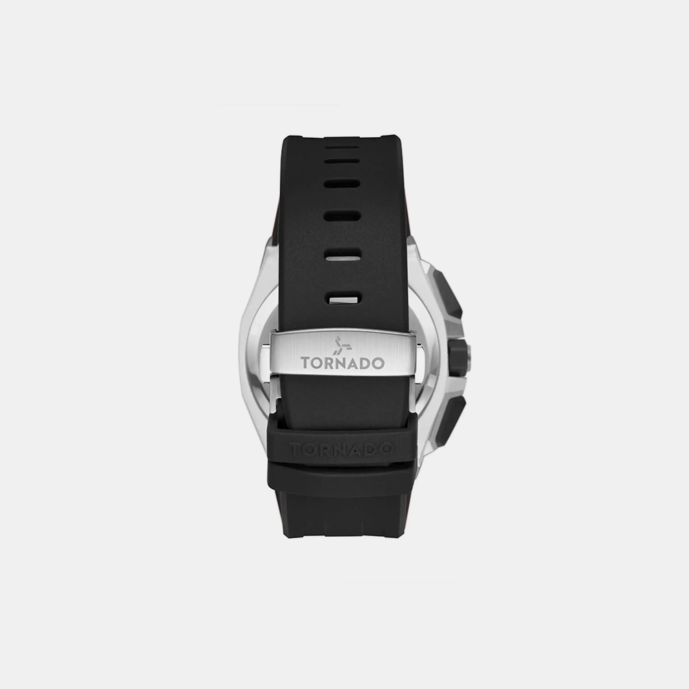 https://watchpalace.in/product/tornado-mens-chronograph-black-dial-watch-t25103-ssbb/ Tornado Men's Chronograph black Dial Watch - T25103-SSBB - Image 2