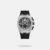 The Tornado Lumina Chronosphere (T25103-SSBB) is a premium 43mm men's chronograph sports watch featuring a striking black dial, a silver 316L stainless steel case, and a flexible black silicone strap. It combines rugged durability with high performance, utilizing a precision Japanese quartz movement, scratch-resistant sapphire-coated glass, and 10 ATM water resistance.