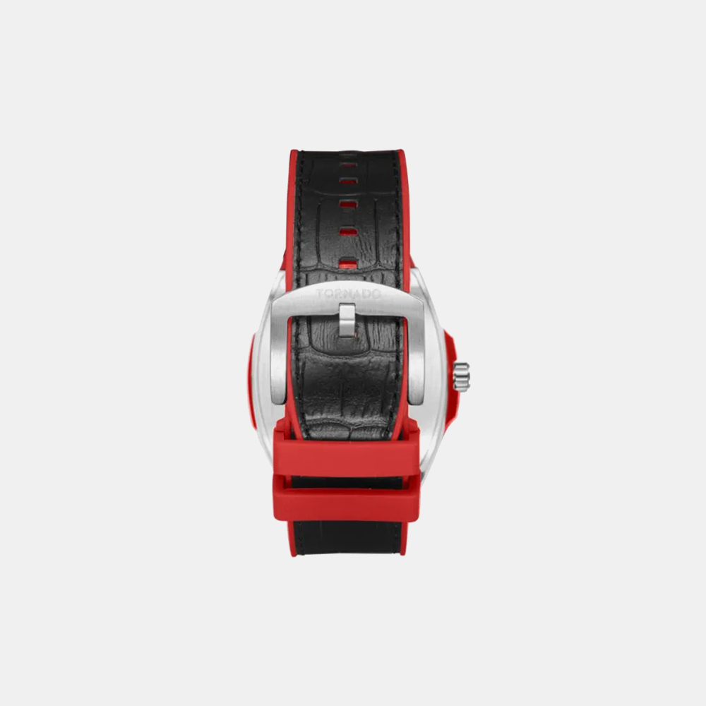 https://watchpalace.in/product/men-chronograph-watch-t25301-slbbr/ Tornado Xenith Men Black 3H Date Dial Analogue Watch - T25301-SLBBR - Image 3
