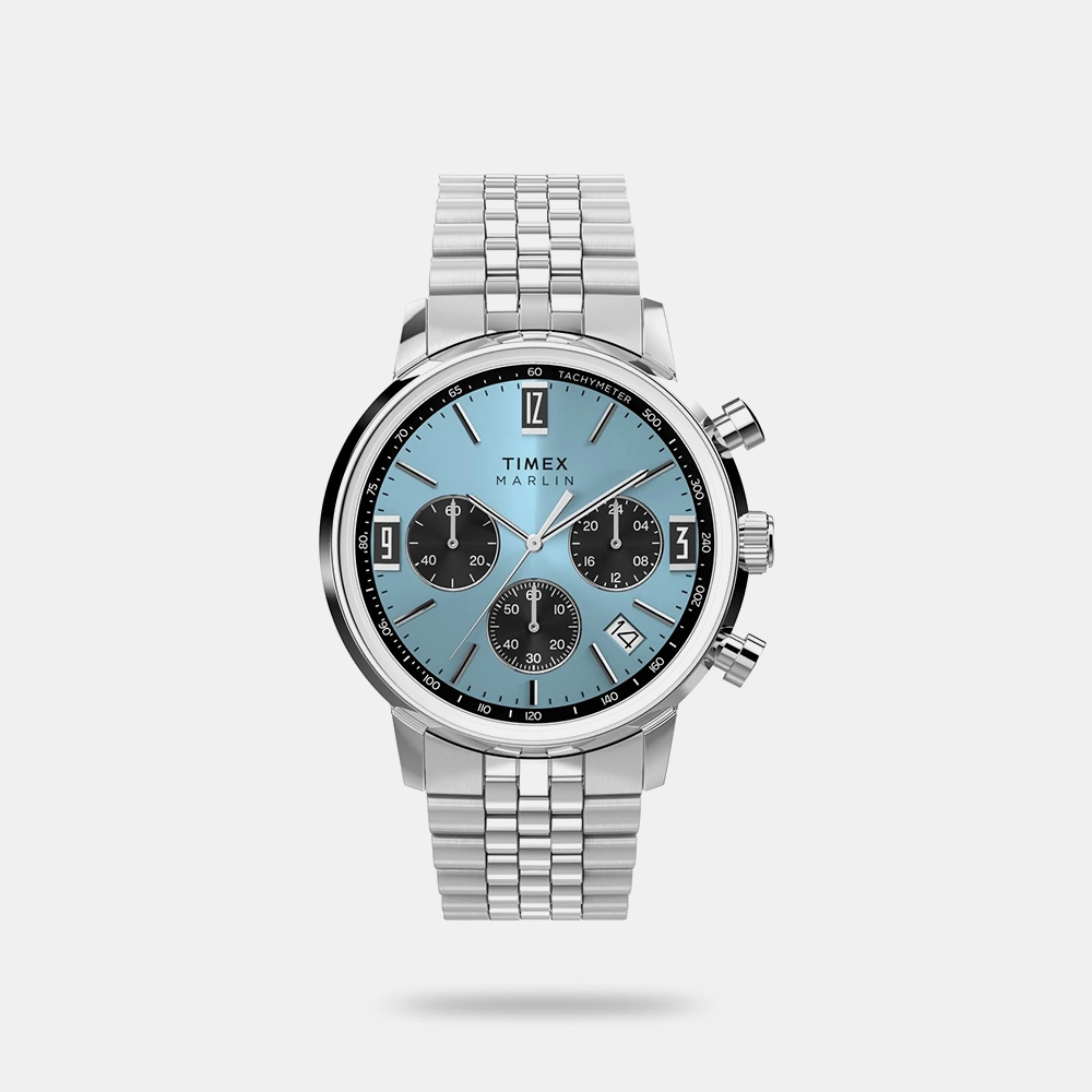 https://watchpalace.in/product/men-quartz-champagne-dial-analog-stainless-steel-watch-tw2y66500uj/ Timex Round 40mm Blue Dial Analog Men Watch - TW2Y66500UJ