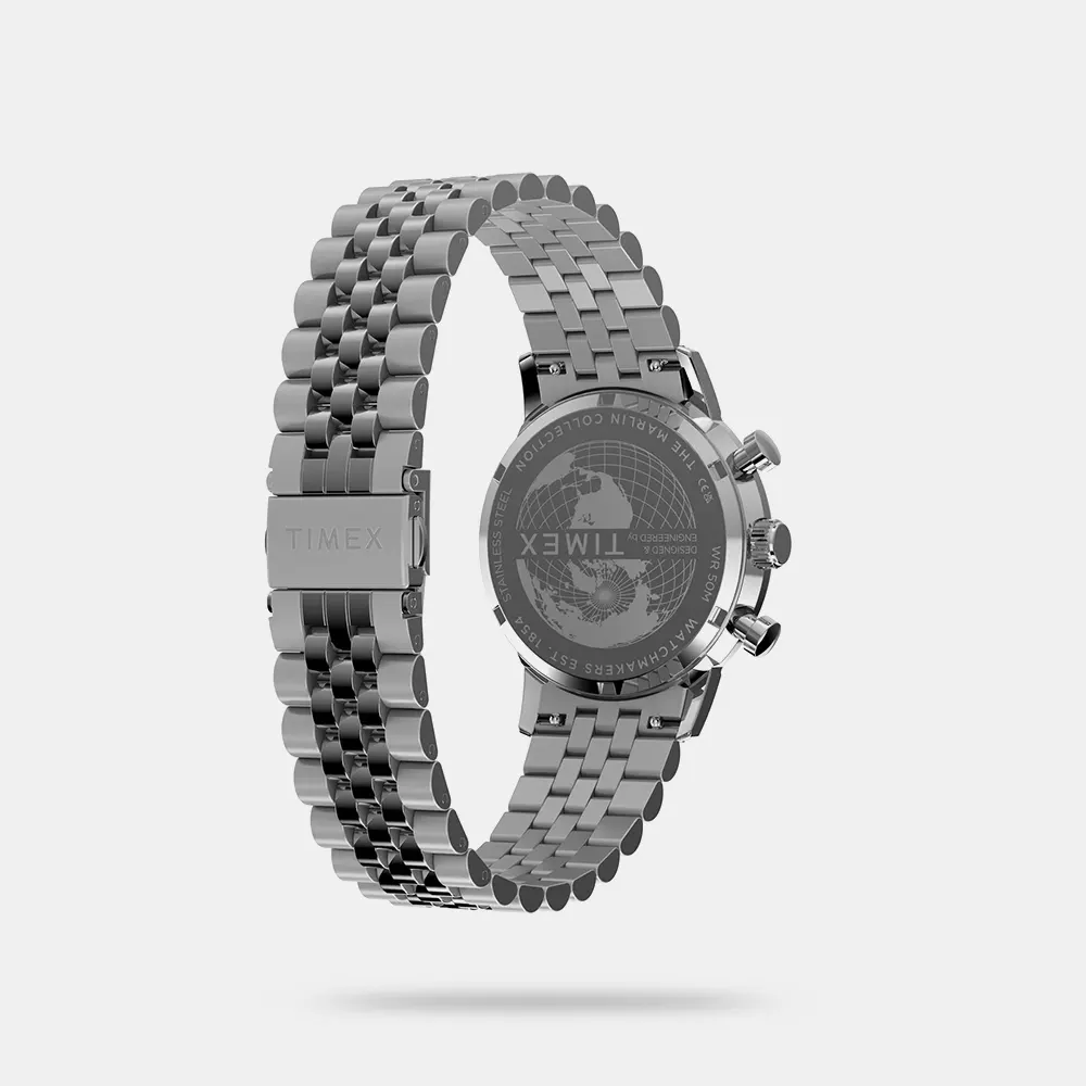 https://watchpalace.in/product/men-quartz-champagne-dial-analog-stainless-steel-watch-tw2y66500uj/ Timex Round 40mm Blue Dial Analog Men Watch - TW2Y66500UJ - Image 4