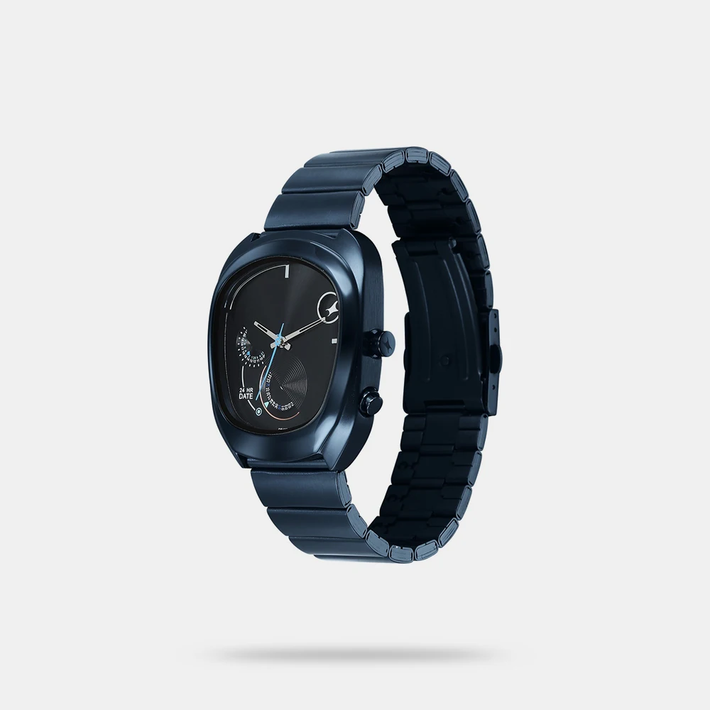https://watchpalace.in/product/fastrack-cosmic-tribe-quartz-black-shaped-dial-mens-watch-stainless-steel-strap-material-watches-for-men-analog-3327qm01/ Fastrack UFO Black Dial Multifunction Men's Watch 3327QM01 - Image 5