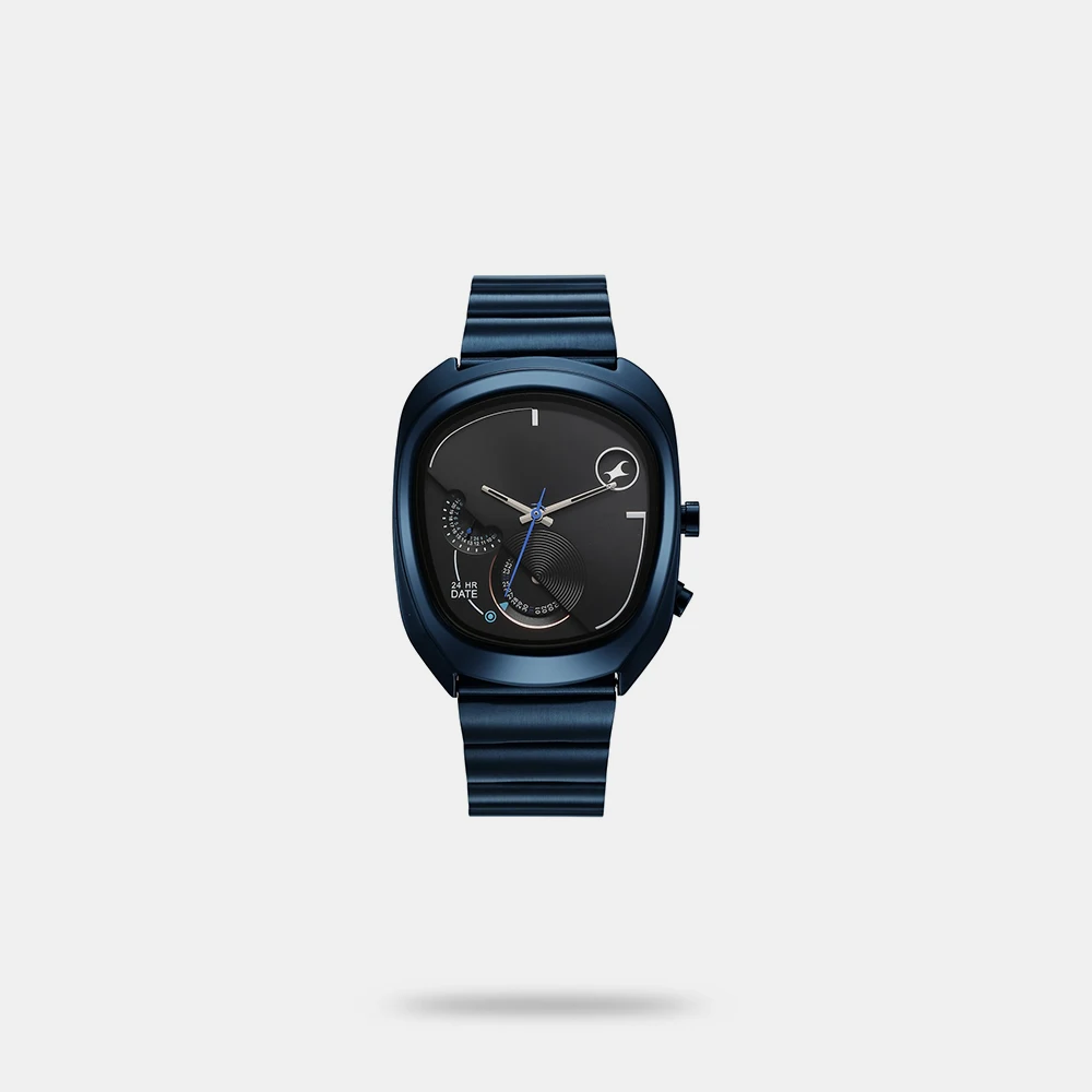 https://watchpalace.in/product/fastrack-cosmic-tribe-quartz-black-shaped-dial-mens-watch-stainless-steel-strap-material-watches-for-men-analog-3327qm01/ Fastrack UFO Black Dial Multifunction Men's Watch 3327QM01