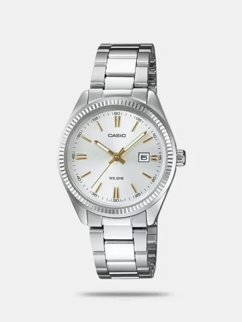 Enticer Women Quartz White Dial Analog Stainless Steel Watch A475