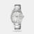 The Casio Enticer A475 (LTP-1302D-7A2VDF) is a classic, everyday analog dress watch for women that balances timeless elegance with durable performance. Inspired by high-end luxury timepieces, it features a minimalist silver aesthetic highlighted by a distinct fluted (coin-edge) bezel. The clean white dial is detailed with sleek silver stick indices, three-hand regular timekeeping, and a convenient date display window positioned at 3 o'clock.