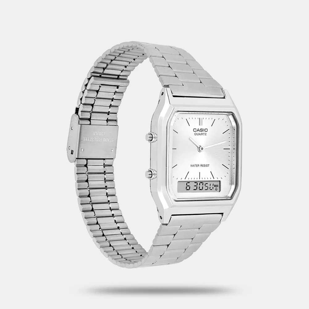 https://watchpalace.in/product/vintage-unisex-quartz-white-dial-analog-digital-stainless-steel-watch-ad290/ Vintage Unisex Quartz White Dial Analog-Digital Stainless Steel Watch AD290 - Image 4