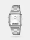 https://watchpalace.in/product/enticer-women-quartz-white-dial-analog-stainless-steel-watch-a475/ The Casio Enticer A475 (LTP-1302D-7A2VDF) is a classic, everyday analog dress watch for women that balances timeless elegance with durable performance. Inspired by high-end luxury timepieces, it features a minimalist silver aesthetic highlighted by a distinct fluted (coin-edge) bezel. The clean white dial is detailed with sleek silver stick indices, three-hand regular timekeeping, and a convenient date display window positioned at 3 o'clock.