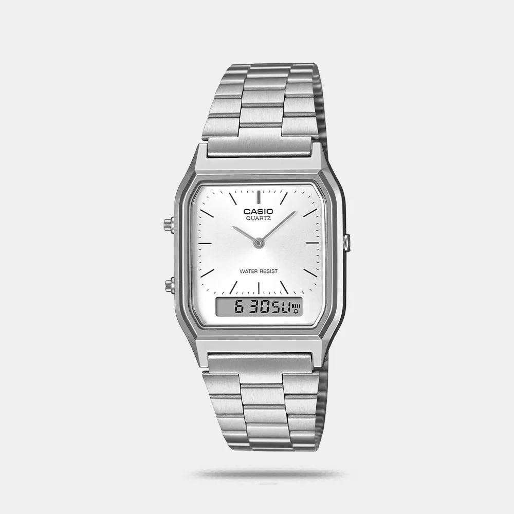 https://watchpalace.in/product/vintage-unisex-quartz-white-dial-analog-digital-stainless-steel-watch-ad290/ Vintage Unisex Quartz White Dial Analog-Digital Stainless Steel Watch AD290