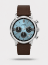 https://watchpalace.in/product/enticer-mens-chronograph-leather-watch-a1850-mtp-e321rl-5avdf-cloned-8941/ Discover Casio watch for women, featuring a silver dial, a black strap made of leather in a rectangular case. Built with mineral and stainless steel body to balance clarity and durability. Dimensions include 25 mm dial size, 6 - 9 mm profile for comfortable wear. Key features: quartz movement, analog display. A secure pin buckle ensures a dependable fit.