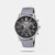 The Casio Edifice ED694 is a high-performance men's quartz chronograph that masterfully blends retro motorsport aesthetics with modern Japanese engineering. Inspired by the classic, high-contrast dashboard gauges of vintage sports cars, this timepiece stands out with its distinctive gradated grey dial and specialized hybrid strap, making it a rugged yet stylish companion for everyday wear.