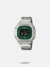 Fusing contemporary style with functionality, this men's analog watch from the Edifice collection by Casio is specially made for all the watch aficionados. Functional on a quartz movement, the grey round dial vaunts plain three hands, bold stick indices at five-minute intervals, a date display window, three subdials, two pushers and a crown for time adjustment. The stainless steel strap showcases a steel grey hue that uplifts the look of the watch. Moreover, it is fitted with a push-button clasp to ensure a secure fit on the wrist.