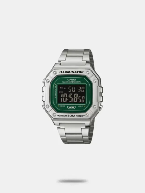 G-Shock Unisex Quartz Green Dial Digital Stainless Steel Watch I136