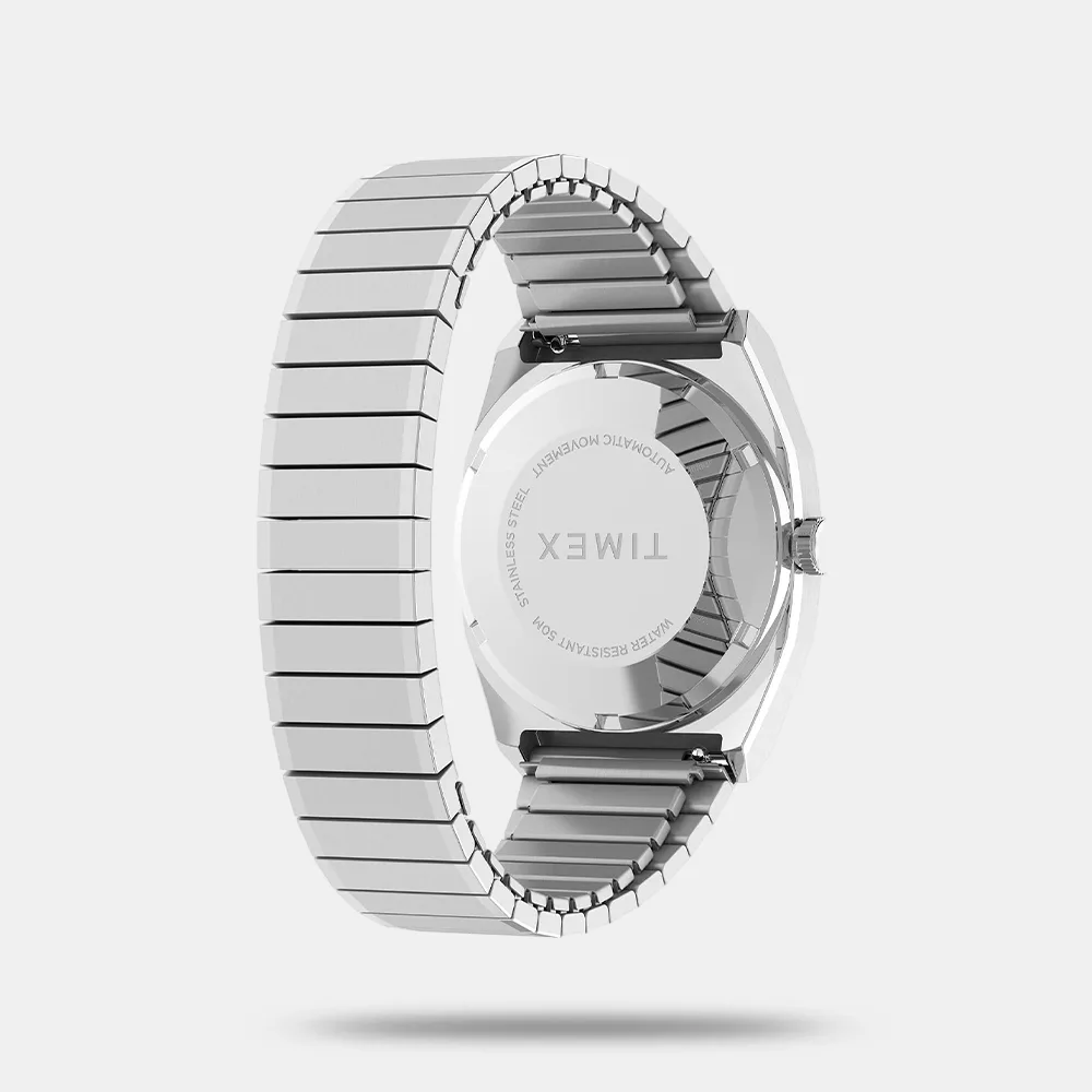 https://watchpalace.in/product/1983-e-line-reissue-men-automatic-silver-dial-analog-stainless-steel-watch-tw2w70800uj/ 1983 E Line Reissue Men Automatic Silver Dial Analog Stainless Steel Watch TW2W70800UJ - Image 4