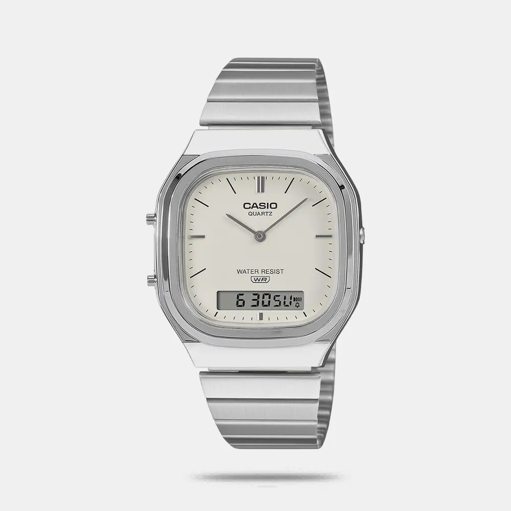 https://watchpalace.in/product/vintage-unisex-quartz-white-dial-analog-digital-stainless-steel-watch-d431/ Vintage Unisex Quartz White Dial Analog-Digital Stainless Steel Watch D431