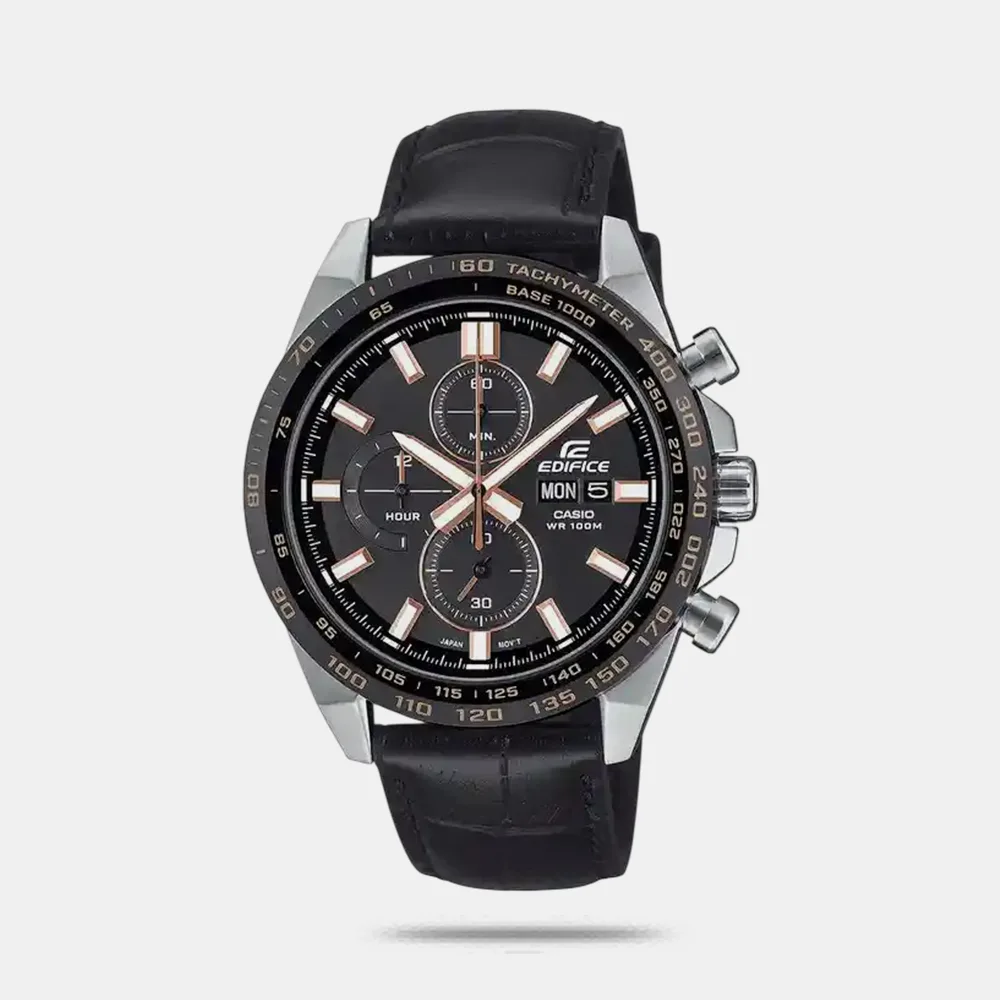 https://watchpalace.in/product/edifice-men-quartz-black-dial-chronograph-leather-watch-ed697/ Edifice Men Quartz Black Dial Chronograph Leather Watch ED697