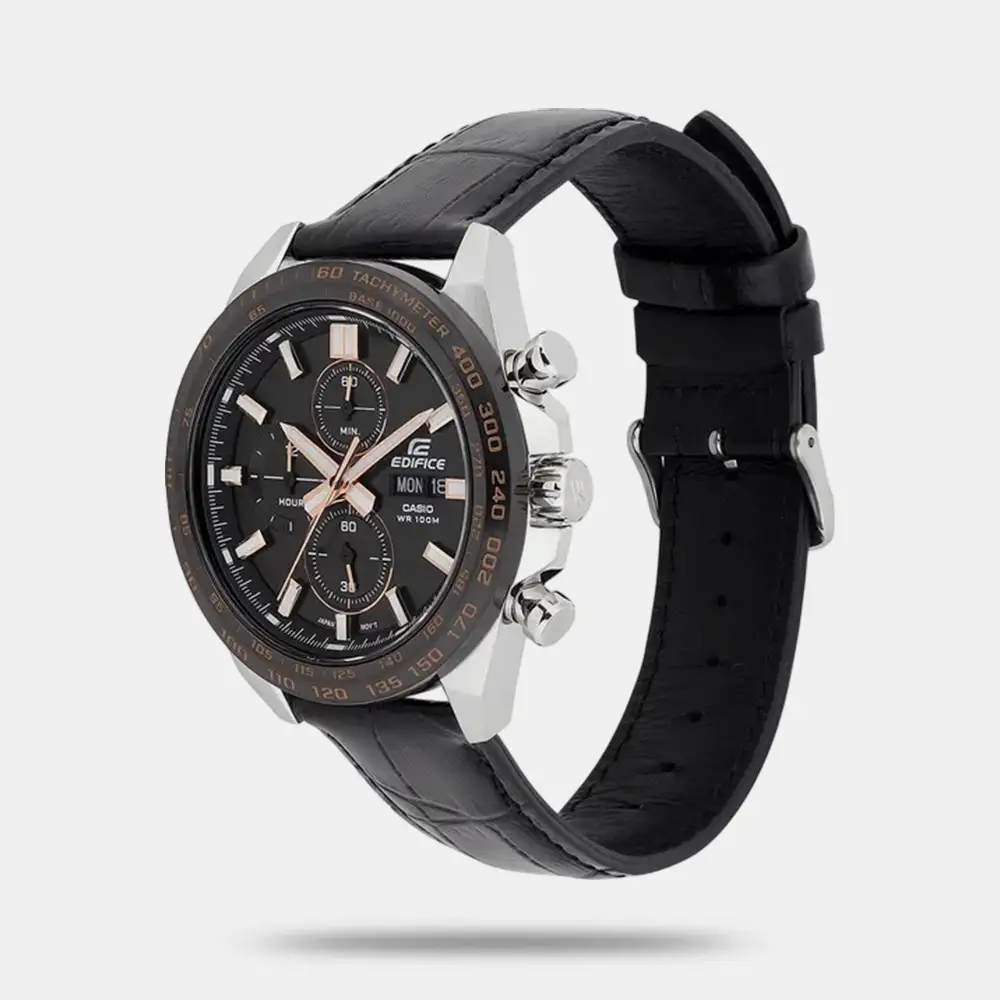 https://watchpalace.in/product/edifice-men-quartz-black-dial-chronograph-leather-watch-ed697/ Edifice Men Quartz Black Dial Chronograph Leather Watch ED697 - Image 2