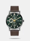 https://watchpalace.in/product/trendline-men-quartz-dial-multi-function-leather-watch-tweg32200/ Discover Timex watch for men, featuring a blue dial, a brown strap made of leather in a round case. Built with mineral and brass body to balance clarity and durability. Dimensions include 45 mm dial size, 21 - 30 mm strap width, 10 - 14 mm profile for comfortable wear. Key features: quartz movement, multi-function display, 3 atm water resistance. A secure pin buckle ensures a dependable fit.