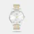Discover Timex watch for men, featuring a silver dial, a dual tone strap made of stainless steel in a round case. Built with mineral and brass body to balance clarity and durability. Dimensions include 43 mm dial size, 11 - 20 mm strap width, 6 - 9 mm profile for comfortable wear. Key features: quartz movement, analog display, 3 atm water resistance. A secure foldover clasp ensures a dependable fit.