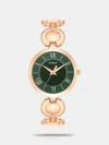 https://watchpalace.in/product/trendline-women-quartz-dial-analog-brass-watch-twtl16300t/ The Timex TWTL16300T is an elegant, minimalist cocktail watch for women. It features a petite 21 mm oval brass case, a vibrant purple dial, and a slender 4.8 mm silver-tone jewellery-style strap. Powered by a quartz movement, this lightweight timepiece offers 3 ATM water resistance, making it a perfect, delicate accessory for everyday wear.