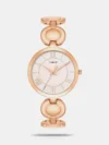 https://watchpalace.in/product/trendline-women-quartz-dial-analog-stainless-steel-watch-twtl16501t/ Elevate your daily look with the Timex TWTL16501T, a chic women's watch blending contemporary design with vintage charm. It features a bold 32mm square pink dial housed in a premium rose-gold brass case. The matching rose-gold stainless steel mesh strap includes a self-adjusting 3-piece buckle for a perfect, custom fit. Powered by reliable Quartz analog movement and protected by 30-metre water resistance, this timepiece offers the ideal balance of everyday durability and sophisticated style.