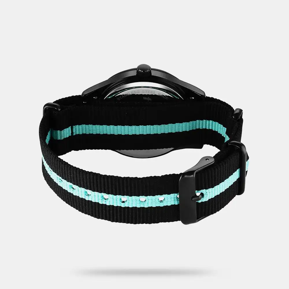 https://watchpalace.in/product/fastrack-stunners-quartz-analog-black-dial-two-toned-nylon-strap-watch-for-guys-38214np02/ Fastrack Stunners Quartz Analog Black Dial Two Toned Nylon Strap Watch For Guys - 38214NP02 - Image 2